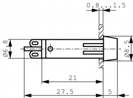 1.69.511.059/1301, Incandescent Indicator 230 V, RAFI