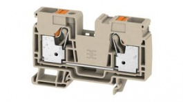 2494000000, Terminal block, Push-In, 2 Poles, 76A, 16mm2, Dark Beige, Weidmuller