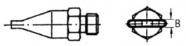 F04, Hot Air Nozzle, 10.5 mm, Weller