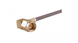 22651456, RF Connector, SMA, Brass, Plug, Right Angle, 50Ohm, Solder Terminal/Crimp Termin, Huber+Suhner