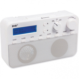 HAV-DABR100WH, DAB+ radio with alarm function white, KONIG