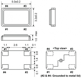 KX-9A SMD CRYSTAL 16,0 MH, Quartz SMD 16.0 MHz, GEYER