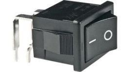 CWSB21AA1H, Rocker Switch DPST ON-OFF Black, NKK Switches (NIKKAI, Nihon)