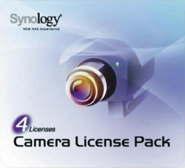 4X CAMERA PACK, Licence for 4 additional IP cameras, Synology