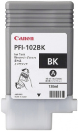 PFI-102BK, Картридж с чернилами PFI-102BK черный, CANON