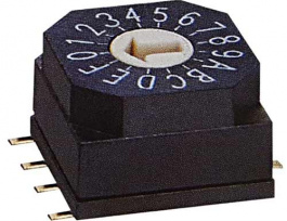 RND 210-00120, PCB coding switch HEX 4+1, RND Components
