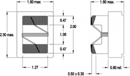 0805F-100K-01, Inductor, SMD 10 uH 150 mA ±10%, FASTRON
