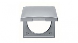 918282524, Cover Frame Matte with Protective Cover INTEGRO Flush Mount 59.5 x 59.5mm Metall, Berker