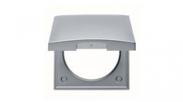 918282524, Cover Frame Matte with Protective Cover INTEGRO Flush Mount 59.5 x 59.5mm Metallic, Berker