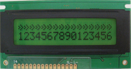 DEM 16217 SYH-PY-CYR22, ЖК-точечная матрица 5.55 mm 2 x 16, Display Elektronik