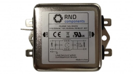 RND 165-00245, EMI Filter 16A 250VAC 900uH, RND Components