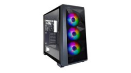 19104351, Performance A + X7 RGB PC Case, 6x 2.5" or 2x 3.5", 4x 2.5", 2x USB 3.0, Audio In/Out, Black, Xilence