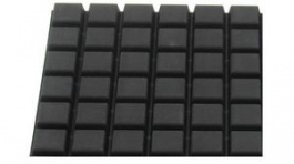 RND 455-00576, Rubber Feet 20 mm x 20 mm x 8 mm Black, RND Components