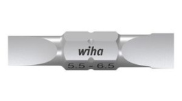 43859, Double End Bit Set, Slotted, 30mm, 5.5 mm/6.5 mm, 10 Pieces, Wiha