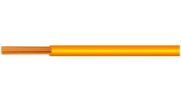 YV 0,8 MMdiam. YELLOW [100 м], Hook-up wire PVC 0.5 mm2 Yellow, Kabeltronik
