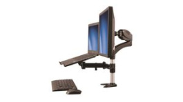 ARMUNONB, Adjustable Monitor Arm with Laptop Stand, 75x75/100x100, 8kg, StarTech