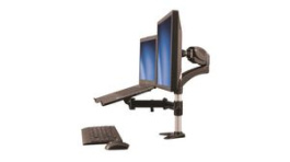 ARMUNONB, Adjustable Monitor Arm with Laptop Stand, 75x75/100x100, 8kg, StarTech.com