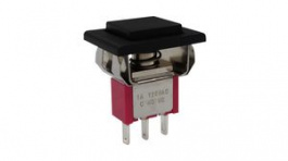RND 210-00617, Snap-In Pushbutton Switch, 1CO, ON-(ON), Soldering Lugs, RND Components