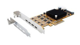 EX-11495, Interface Card, PCI-E x4, 4x USB-C, USB 3.0, Exsys