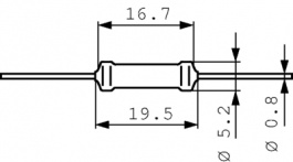 PR03000204300JAC00, Resistor 430 Ohm 3 W +- 5 %, Vishay