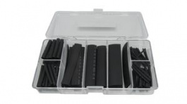 RND 465-01091 [100 шт], Heat-Shrink Tubing, Assortment 2:1, 100pcs, Black, RND Components
