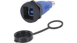 1310-1030-02, Адаптер; гнездо USB 3.0 A, гнездо USB 3.0 B; 1310; V: USB 3.0, Encitech Connectors