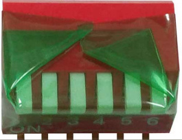 RND 210-00173, DIP switch 6P, RND Components