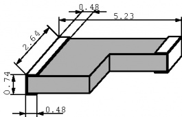 LR2010-01-R270-F-LF, Precision resistor, SMD 0.27 Ohm 1 W +- 1 %, Welwyn
