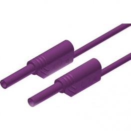 MVL S WS 100/1 Au violett / violet, Safety test lead diam. 2 mm violet 100 cm CAT III, SKS Kontakttechnik
