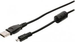 CCGP60810BK20, Camera Data Cable USB A Male - UC-E6 8-pin Male, Nedis (HQ)