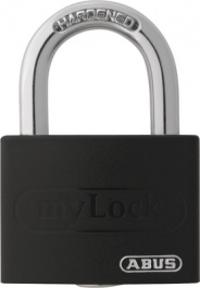 T65AL/40 BLACK, Padlock 40 mm, ABUS