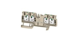 2674550000, Terminal Block, Push-In, 4 Poles, 800V, 24A, 0.5 ... 2.5mm², Beige, Weidmuller