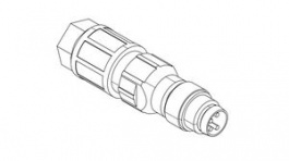 120091-0029, Nano-Change M8, 4 Poles, Straight, Plug, Molex