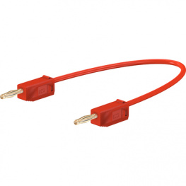 LK 205 007CM RED, Test lead diam. 2 mm Red 7.5 cm 0.5 mm2 CAT I, Staubli (former Multi-Contact )