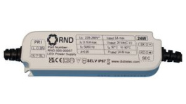 RND 500-00056, LED Driver, Constant Voltage, 24W 2A 12V IP67, RND power