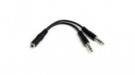 MUYHSFMM, Audio Cable 3.5 mm Jack Socket - 2x 3.5 mm Jack Plug 130mm, StarTech.com