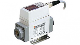 PF2A750-F02-67N, Digital flow switch 2.5...52.5 l/min 2 x PNP G1/4", SMC PNEUMATICS
