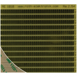 RE1010, 12 contact rails, self-adhesive, 2.54 mm pitch, Roth Elektronik