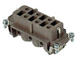 CPF 06 RY, CP RY, 6 poles + earth, female insert, with female contacts, silver plated, ILME