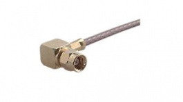 16 SMC-50-2-11/111 NE, RF Connector, SMC, Brass, Plug, Right Angle, 50Ohm, Crimp Terminal, Huber+Suhner