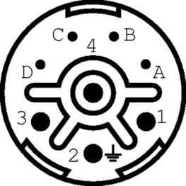 7550 6 43 02 D, Cable socket, 4+3+PE M 23 EMV Leistung Hummel Poles=8 Female, Hummel