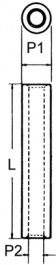 FD4080-08, Spacer, Threaded 8 mm, S.A Bourqui Jean