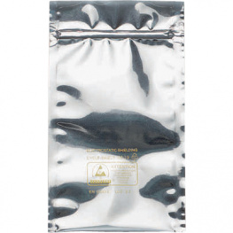 32105 [100 шт], Shielding Bag, ESD, Metallic Black 254 x 203 mm, Eurostat