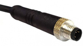 PXPPVC05FIM03ACL010PVC, Разъем: M5; вилка; "папа"; 60В; IP67; PIN:3; провода; 1м; 1А; прямой, Bulgin