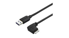 USB3AU2MRS, Charging Cable Right Angle USB-A Plug - USB Micro-B Plug 2m USB 3.0 Black, StarTech.com
