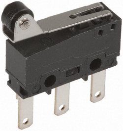 AV32543AT, Micro switch 3 AAC Roller lever Snap-action switch 1 change-over (CO), Panasonic
