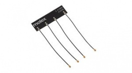 2123300100, 2.4GHz / 5GHz MIMO 4x4 Flexible Antenna with 100mm Cables 70x20mm, Molex