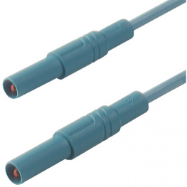 MLS GG 50/1 BLAU / BLUE, Safety test lead diam. 4 mm blue 50 cm CAT III, SKS Kontakttechnik