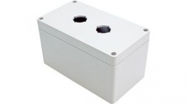 1554MPB2D, Watertight Pushbutton Enclosure, 22.5 mm, Polycarbonate, Hammond