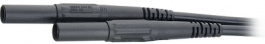 XMS-419 050CM BLACK, Safety test lead diam. 4 mm Black 50 cm 2.5 mm2 CAT IV, Staubli (former Multi-Contact )